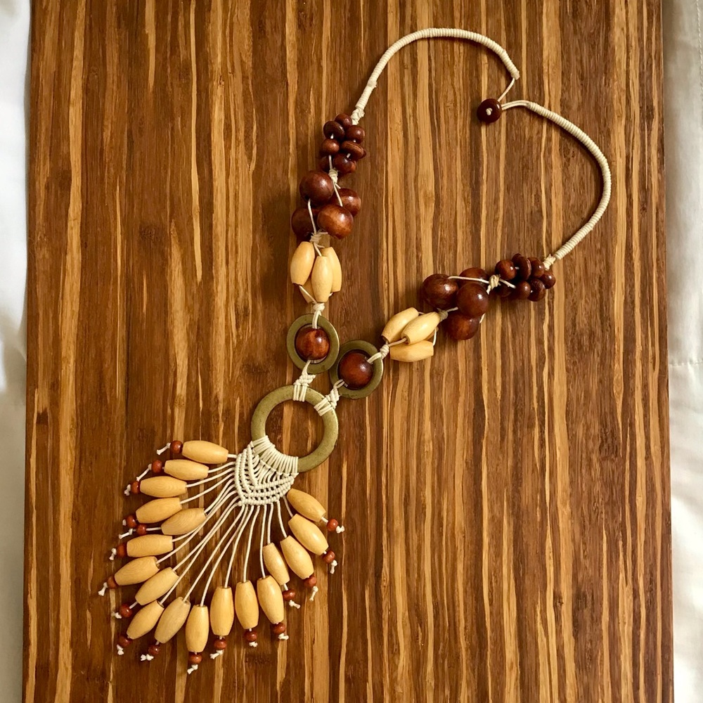 Statement Necklace with Long Fringe